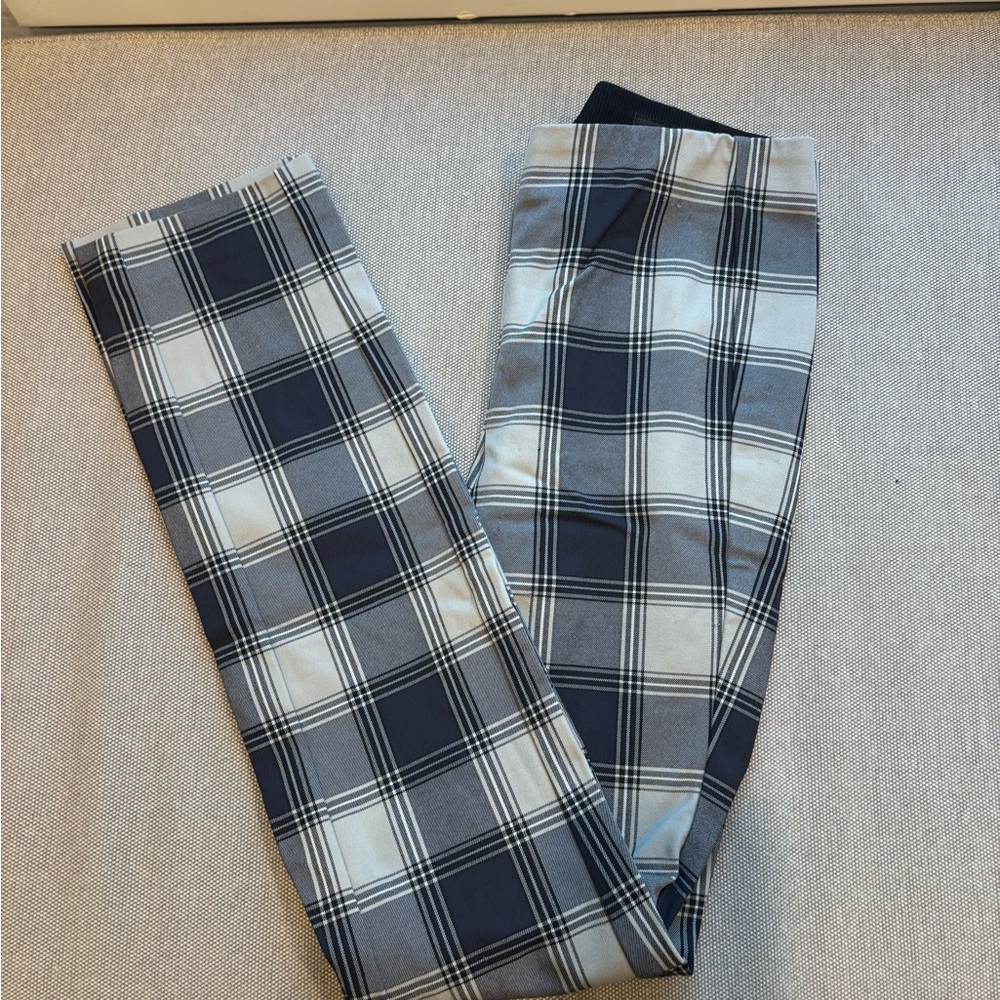 Rag & Bone Checkered Trousers in Black and Cream